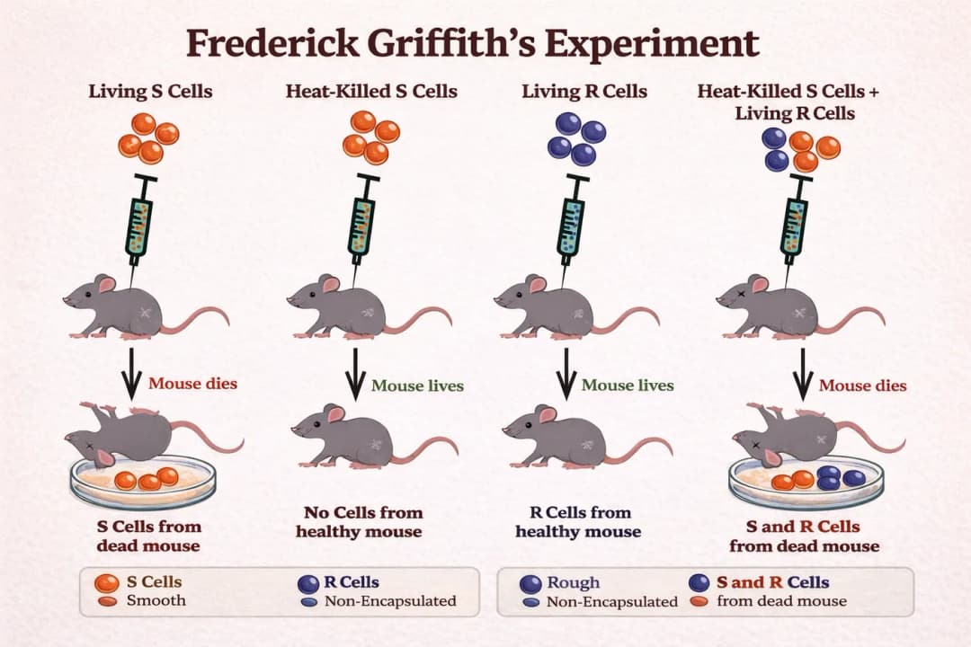 Diagram from the Genetics and Evolution MCAT notes
