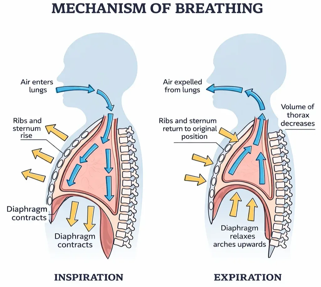 Diagram from the Respiratory System MCAT notes