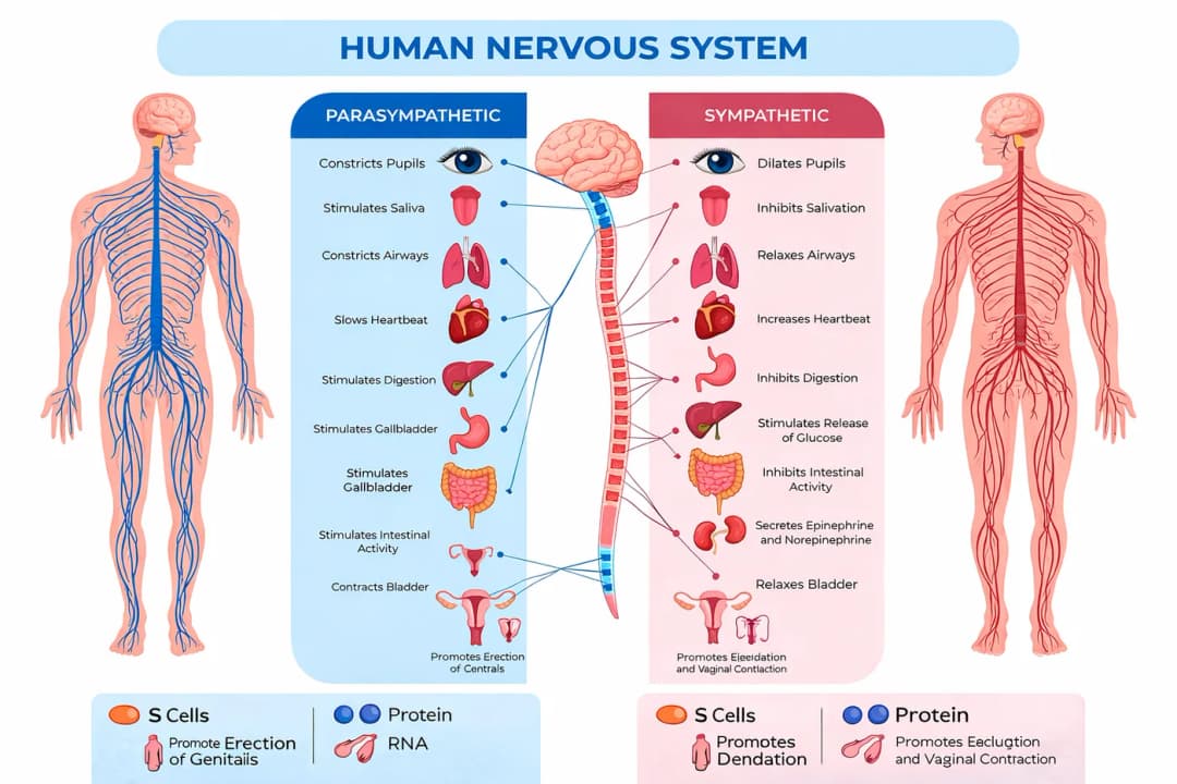 Diagram from the Biology and Behavior MCAT notes