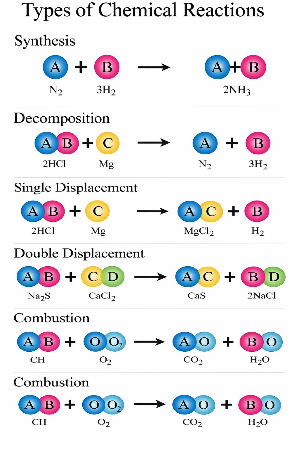Diagram from the Compounds and Stoichiometry MCAT notes