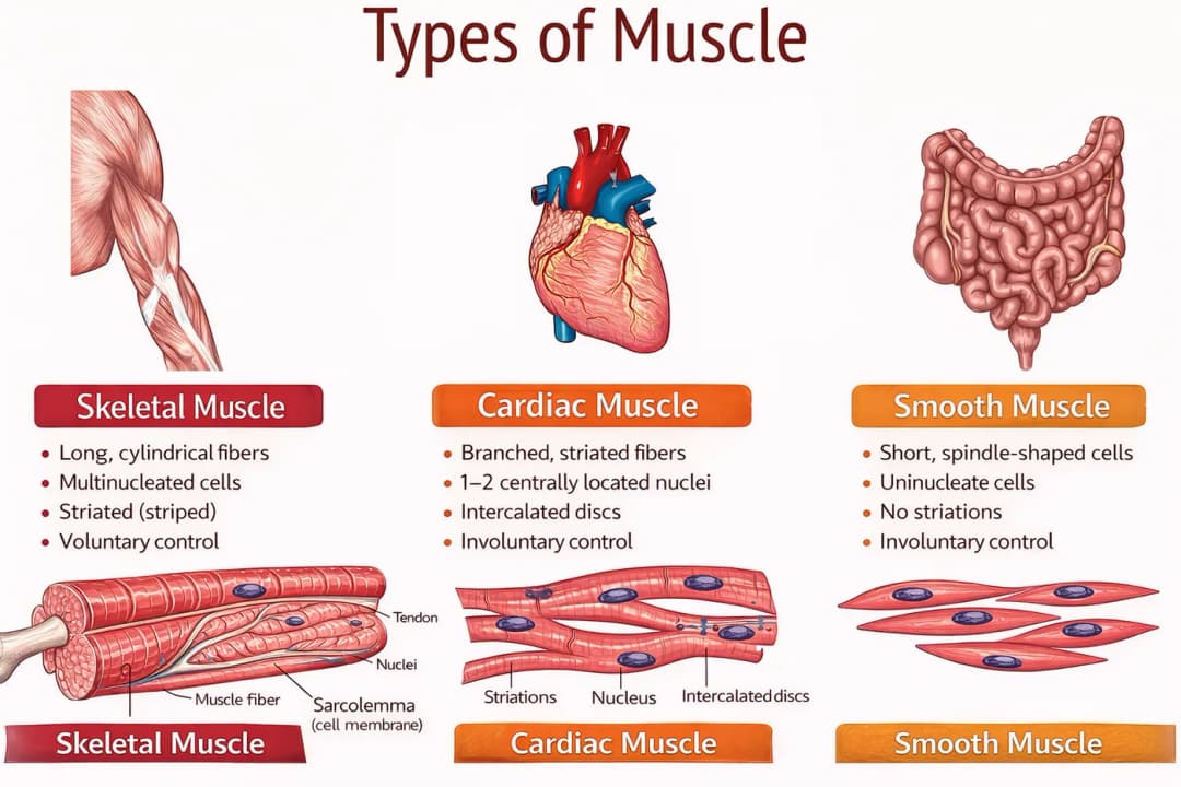 Diagram from the Musculoskeletal System MCAT notes